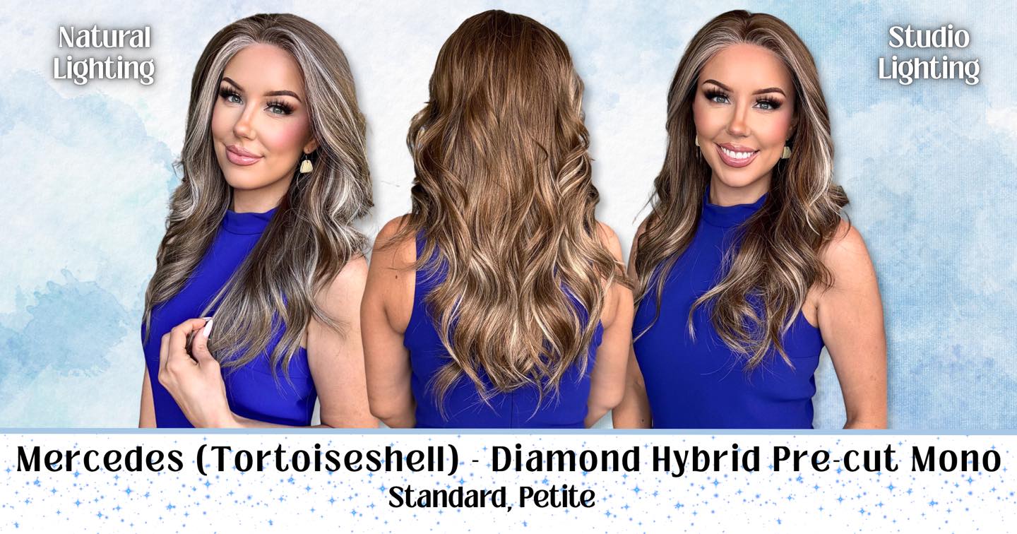 Mercedes (Tortoiseshell) - Diamond Hybrid Pre-cut Mono1
